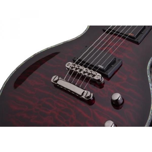 Schecter 1778 Solid-Body Electric Guitar, Black Cherry #3 image