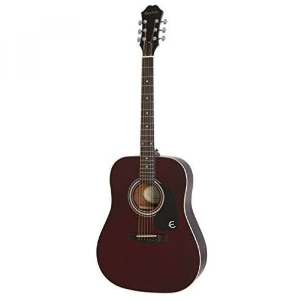 Epiphone EAFTWRCH3 FT-100 Jumbo Acoustic Guitar, Wine Red #1 image