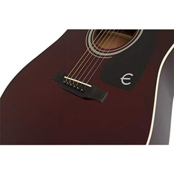 Epiphone EAFTWRCH3 FT-100 Jumbo Acoustic Guitar, Wine Red #2 image