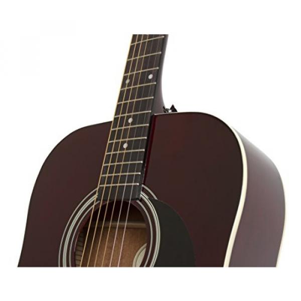 Epiphone EAFTWRCH3 FT-100 Jumbo Acoustic Guitar, Wine Red #3 image