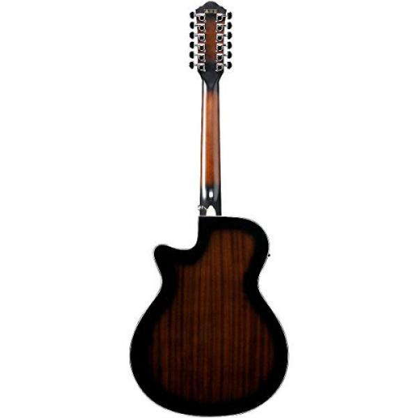 Ibanez AEG1812II AEG 12-String Acoustic-Electric Guitar Dark Violin Sunburst #4 image