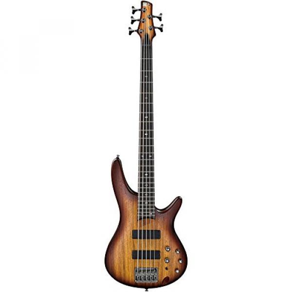 Ibanez SR505ZW 5-String Electric Bass Flat Brown Burst #2 image