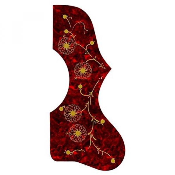 SmartLife Left Handed Acoustic Guitar Anti-Scratch Pickguard For Gibson Guitars- (Turquoise Red) #1 image