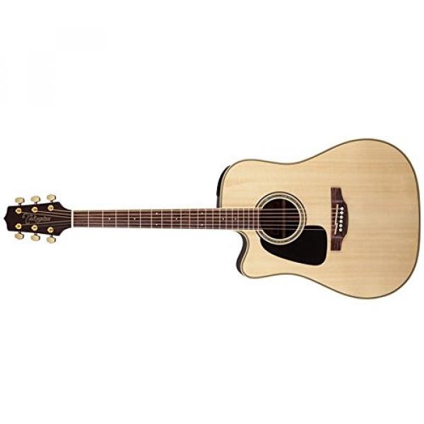 Takamine GD51CE LH NAT Left-Handed Dreadnought Cutaway Acoustic-Electric Guitar, Natural #1 image