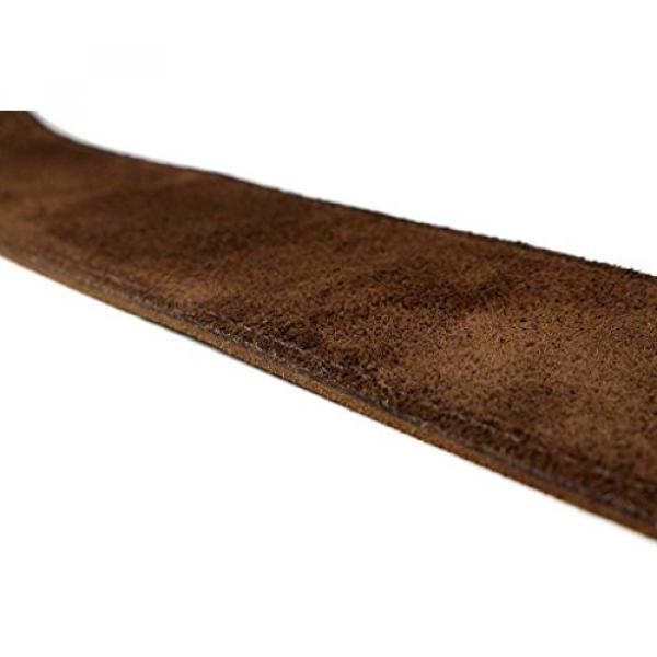 LeatherGraft Walnut Brown Genuine Suede Style 3 Inch Wide Guitar Strap - Suitable for All Electric, Acoustic, Classical &amp; Bass Guitars #4 image