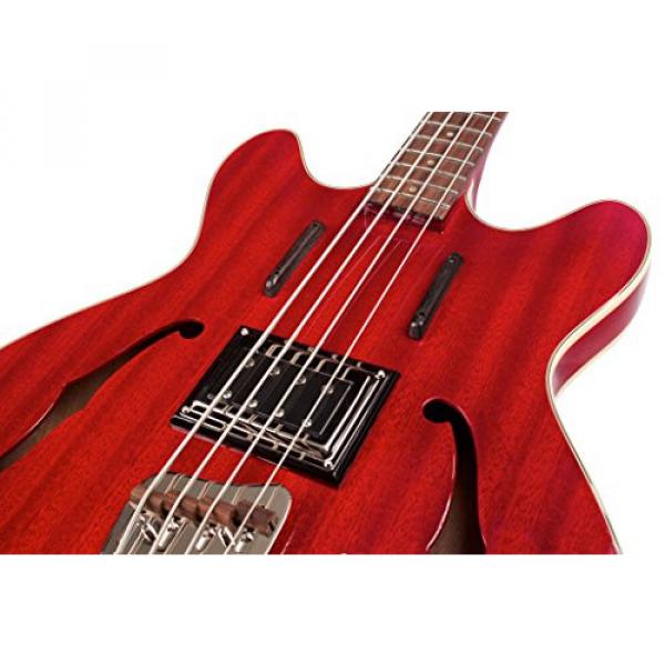 Guild Starfire Bass CHR-KIT-1 Semi-Hollow Electric Bass Guitar, Cherry Red #3 image