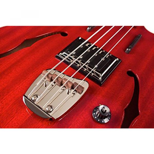 Guild Starfire Bass CHR-KIT-1 Semi-Hollow Electric Bass Guitar, Cherry Red #4 image