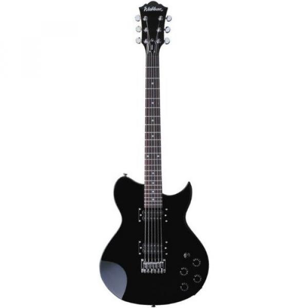 Washburn WI14 - Black 6-string Electric Guitar with Case #1 image