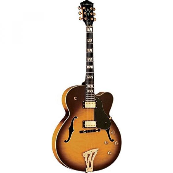 Washburn J5TSK Semi-hollow Archtop Electric Guitar w/Case, Tuner plus More #2 image