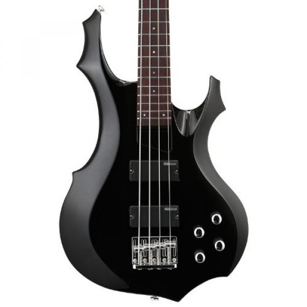 ESP LTD F-104-BLK Black 4-String Electric Bass w/ Accessories &amp; Hard Case #3 image