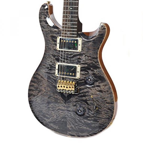 PRS CME Wood Library Custom 24 10 Top Quilt Charcoal w/Pattern Regular Neck #2 image