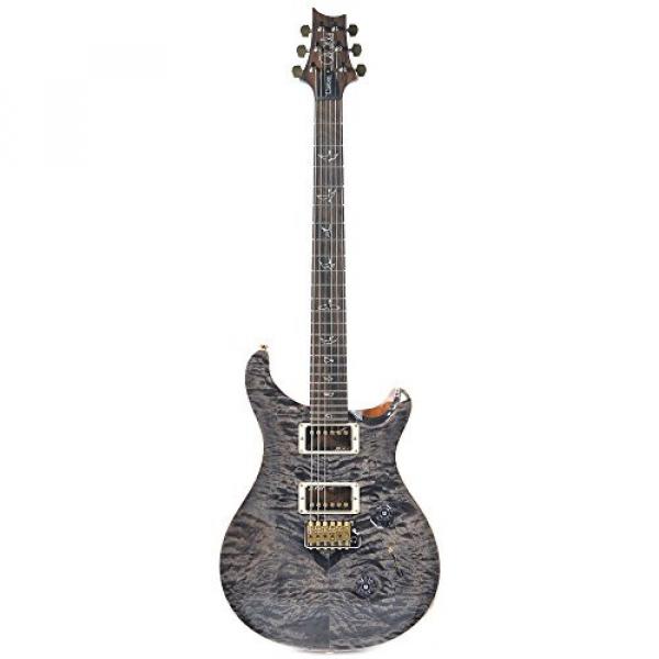 PRS CME Wood Library Custom 24 10 Top Quilt Charcoal w/Pattern Regular Neck #4 image