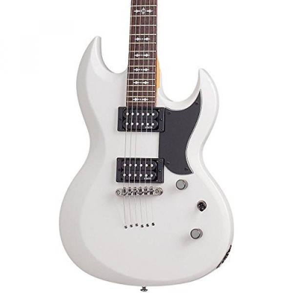 Schecter Omen S-II   Solid-Body Electric Guitar, White #1 image