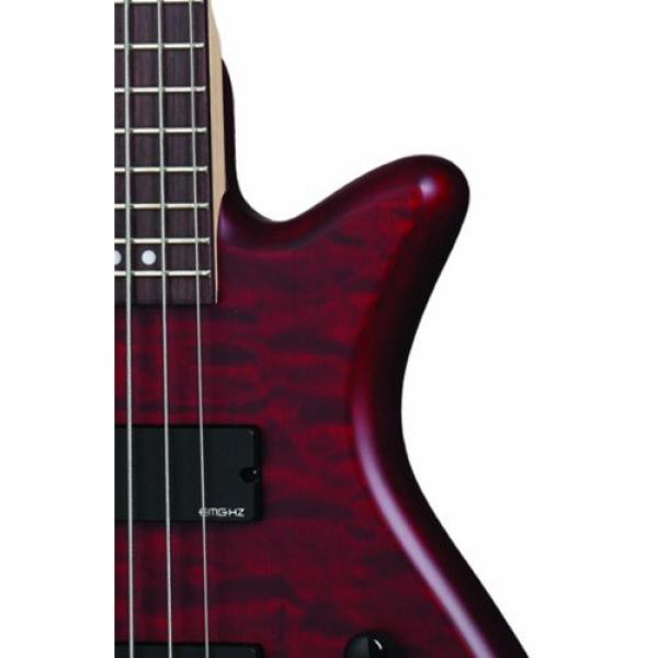 Schecter Stiletto Custom-5 Electric Bass Guitar (5 String, Vampyer Red Satin) #3 image