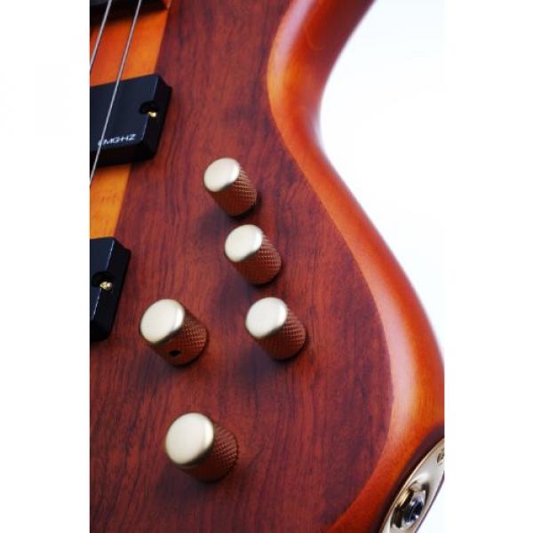 Schecter Stiletto Studio-4 Fretless Electric Bass (4 String, Honey Satin) #5 image