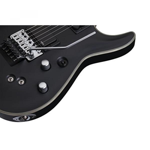 Schecter Damien Platinum 6 Floyd Rose-Sustainiac Guitar, Satin Black, 1189 PACK #3 image