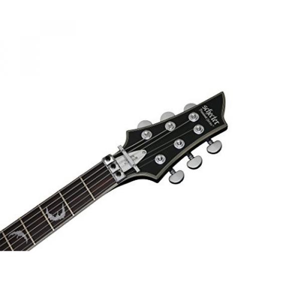 Schecter Damien Platinum 6 Floyd Rose-Sustainiac Guitar, Satin Black, 1189 PACK #6 image