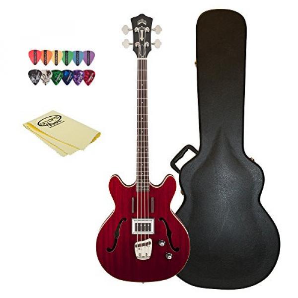 Guild Starfire Bass CHR-KIT-1 Semi-Hollow Electric Bass Guitar, Cherry Red #1 image